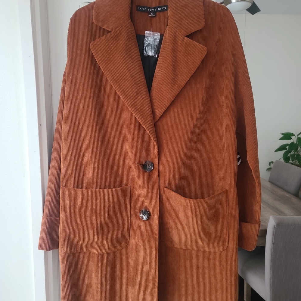 HYFVE Rust Corduroy Blazer